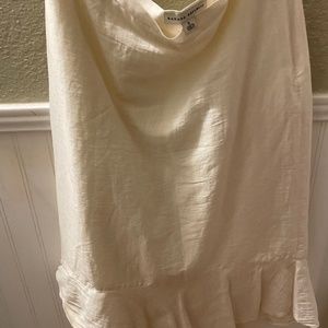 Linen white skirt